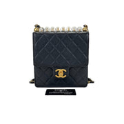 Chanel Black 2020 Chick Pearls Mini Flap Crossbody Bag - Jiaxyk